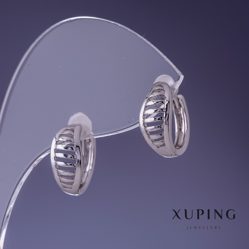 Xuping rhodium earrings 13x7mm
