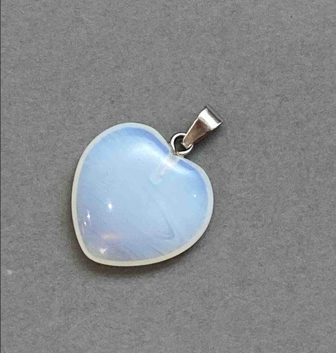 Heart Moonstone Pendant (synthetic) 19x19x26 mm