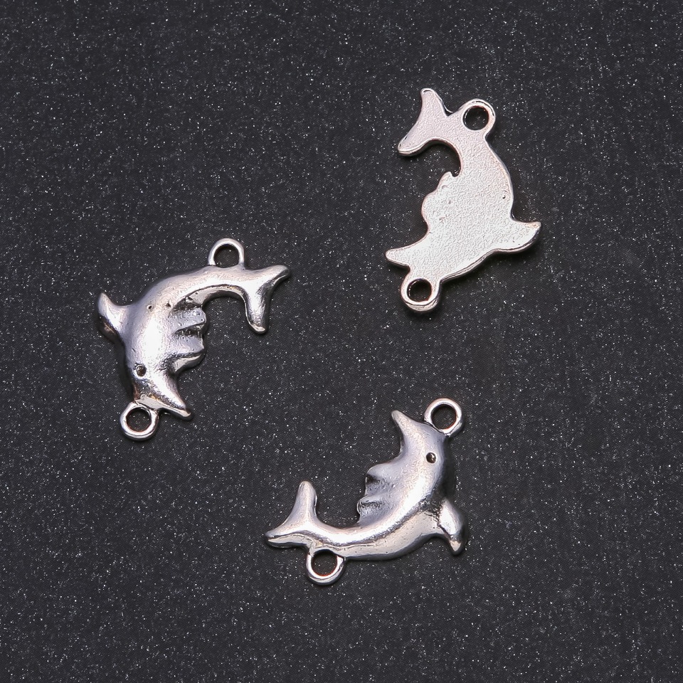 Dolphin Connector Findings 25×17 mm, packaging 20 g ± 7 pcs