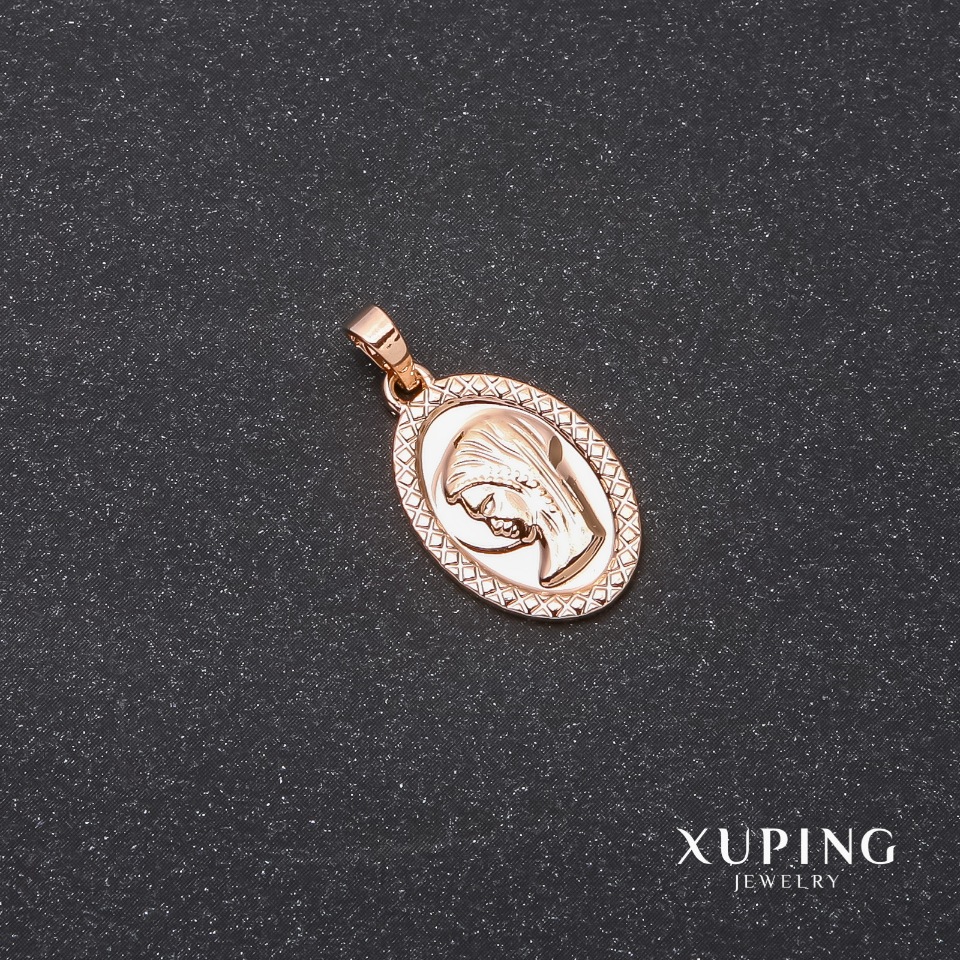 Pendant Xuping "Face" 13×20×25 mm, 18k gold plating