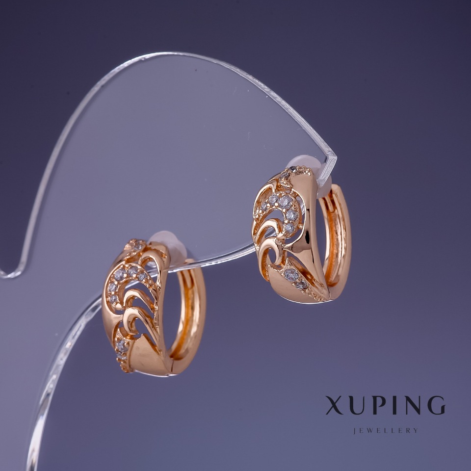 Xuping Earrings 14x8mm '18K Gold Plating'