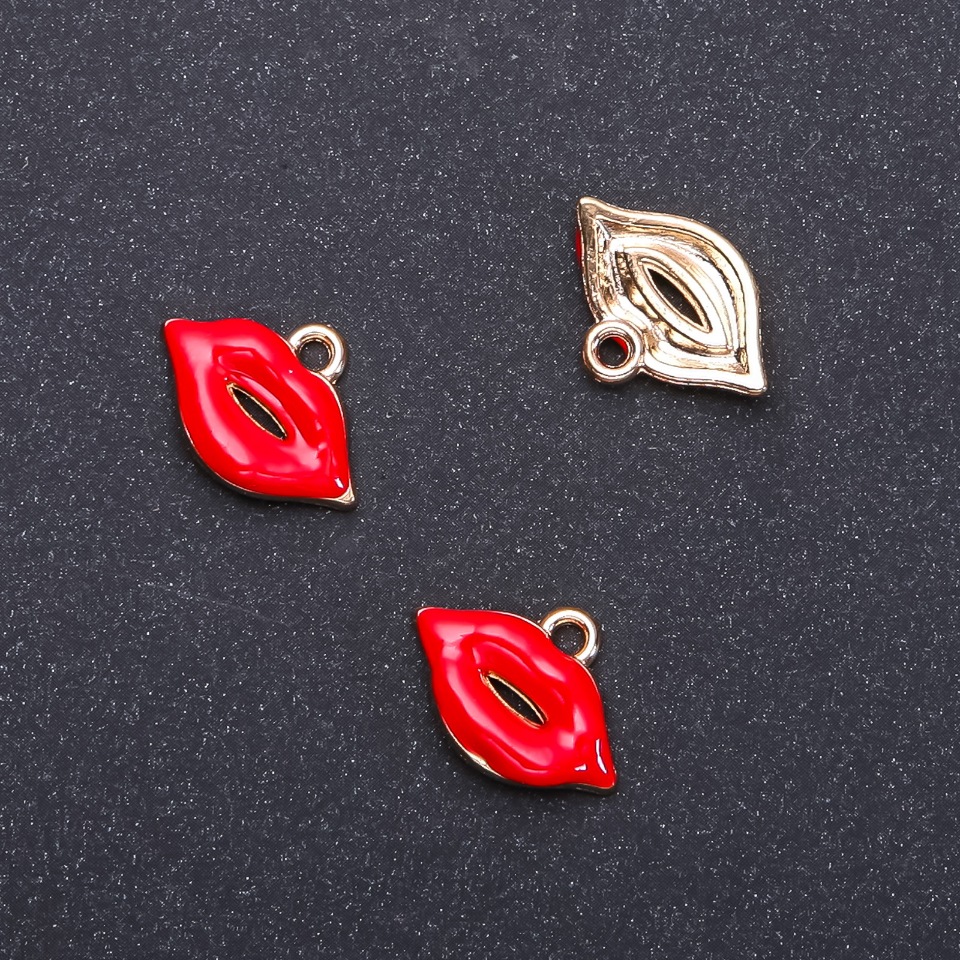 Pendant Findings 'Kiss', diameter 18mm, length 13mm, hole diameter 1.9mm packaging 10 pcs. (+ -)