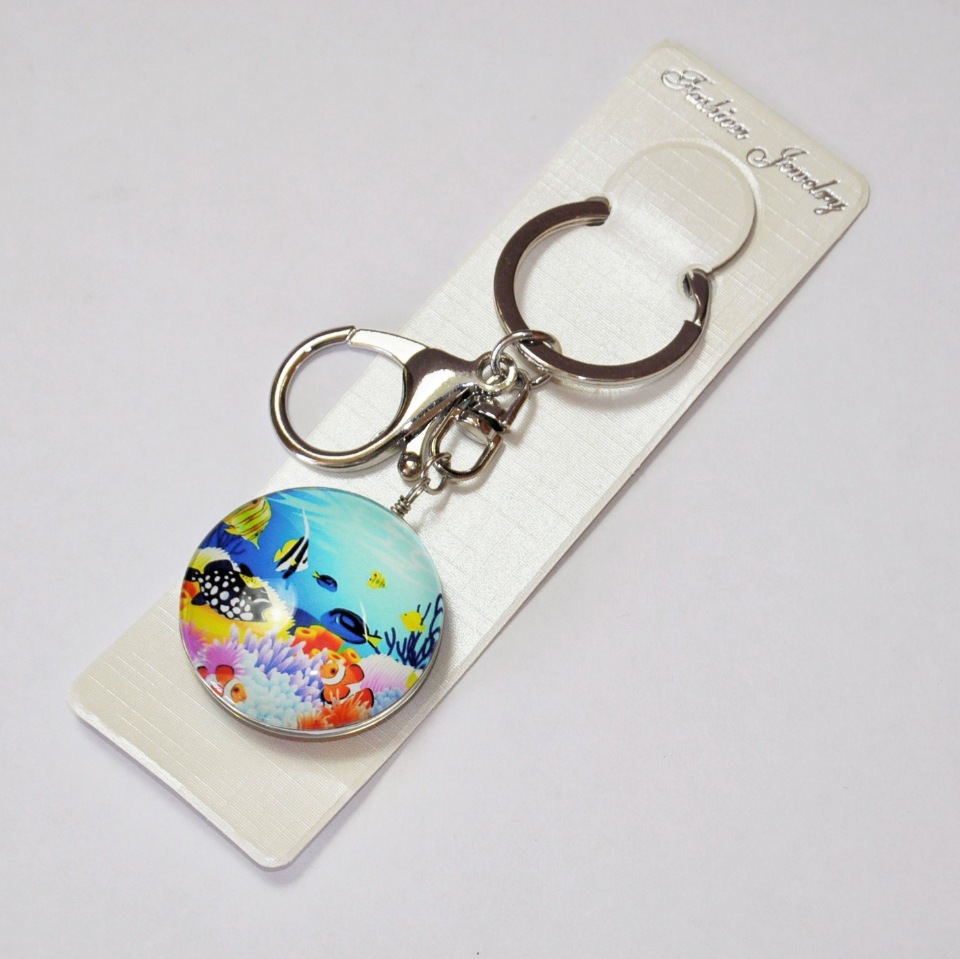Keychain, diameter 3.5 cm, length 9 cm