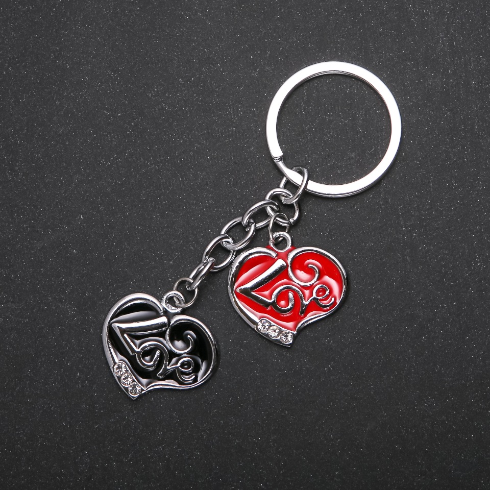 Heart Keychain in Silver Color