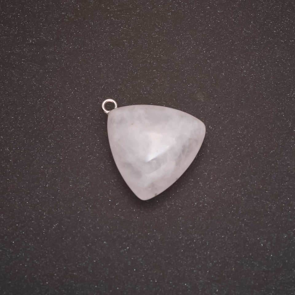 Pendant White Quartz 27×24 mm (±)