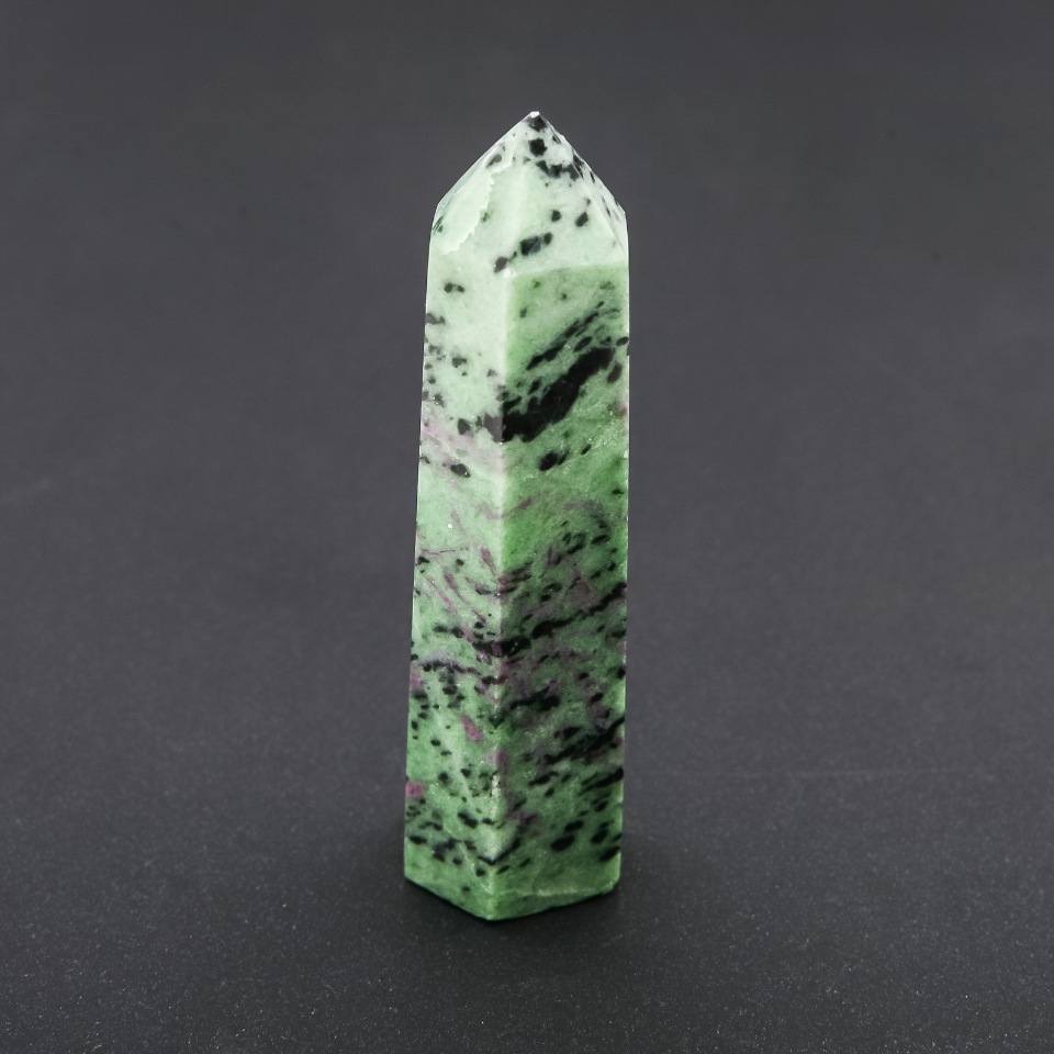 Crystal, multifaceted 'Pencil' souvenir natural Zoisite stone assortment (price per 100 grams)