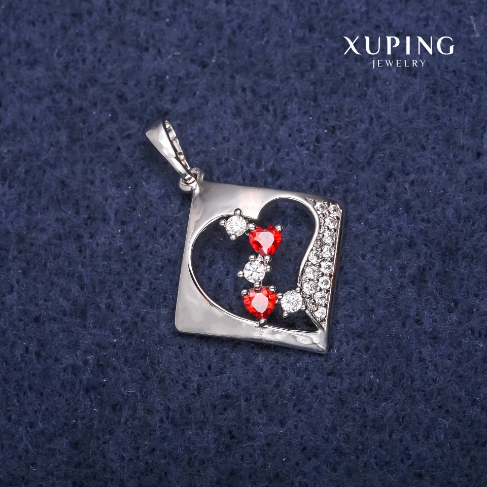 Pendant Xuping Rhombus 20×22×28 mm Rhodium