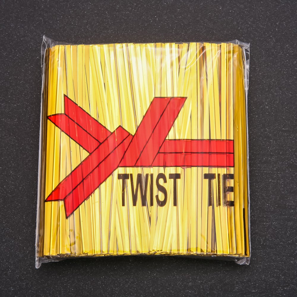 Gold-colored jewelry fastener 8 cm, 800 pcs per pack