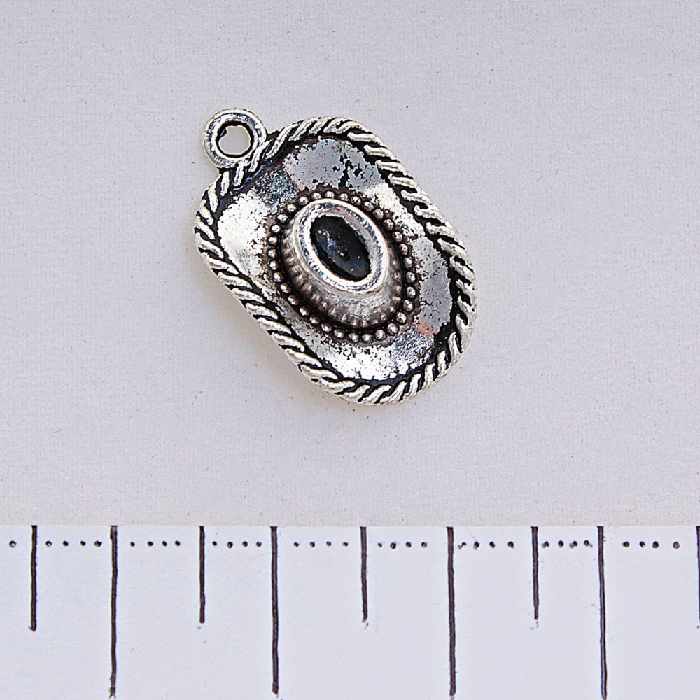 Pendant 'Hat' Silver 22x13mm
