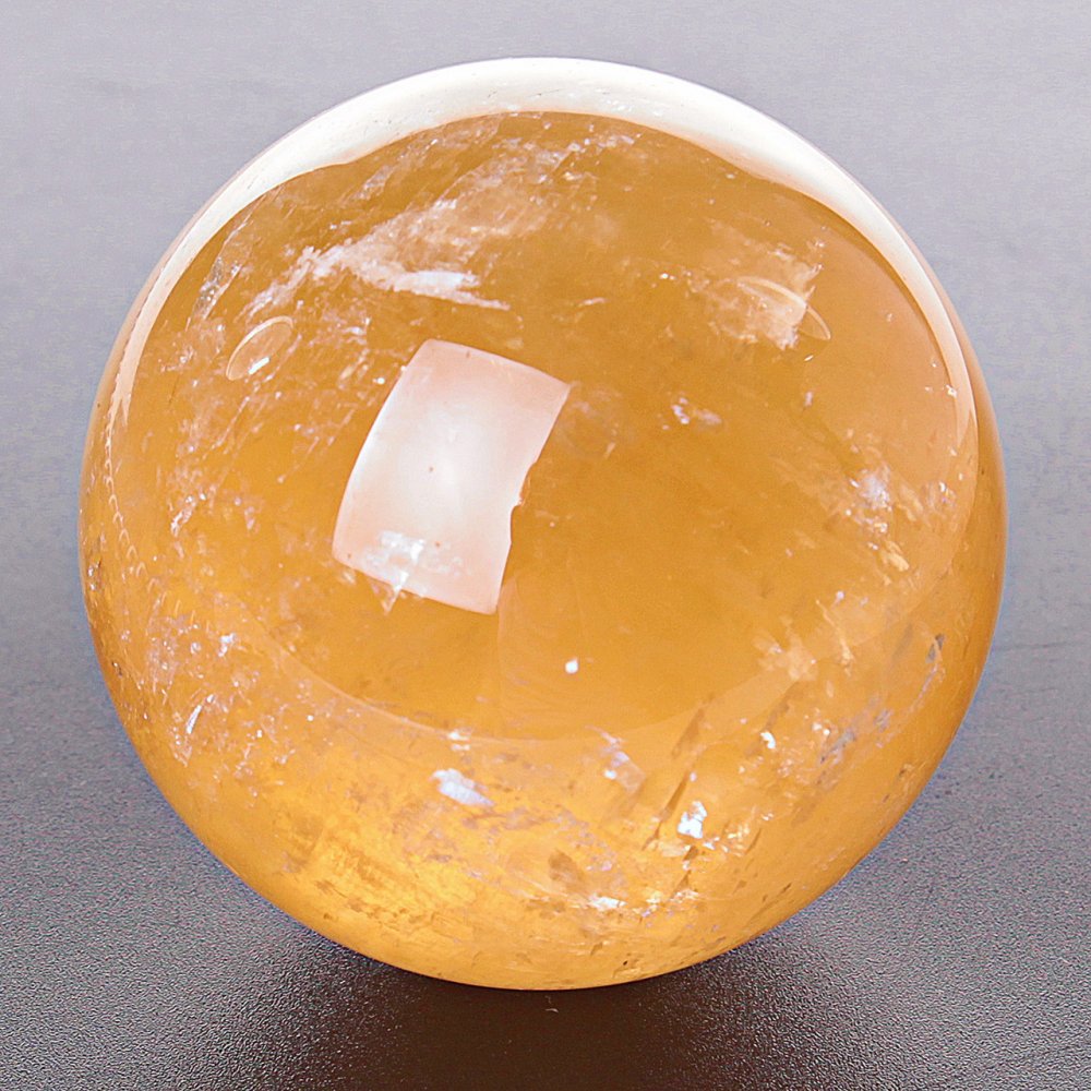 Citrine decorative sphere souvenir stone (price per 100 g) weight from 100 g