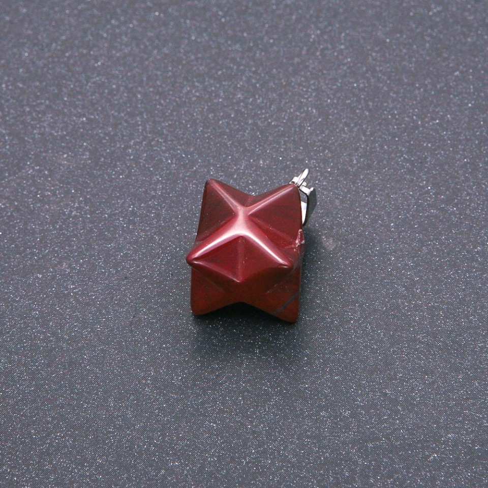 Merkaba Pendant Red Jasper 10x10mm Merkaba Pendant Red Jasper 10x10mm