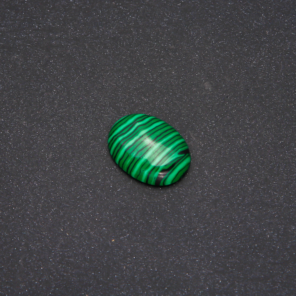 Malachite Cabochon, Glossy Finish, 20x15 mm +