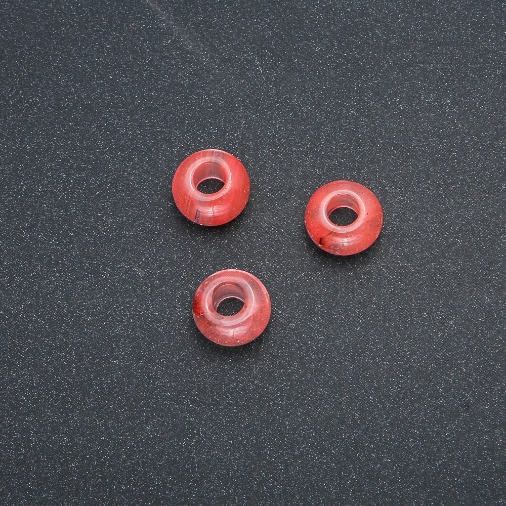 Намистина Пандора натуральний камінь Турмалін 14х7мм, діаметр отвору-5, 5мм +