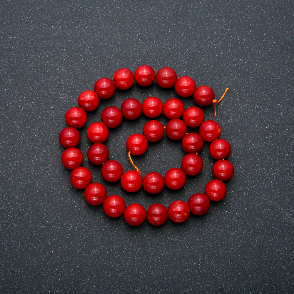 Red Jasper Beads – Smooth Round Beads, 10 mm Diameter, 38 cm Length +