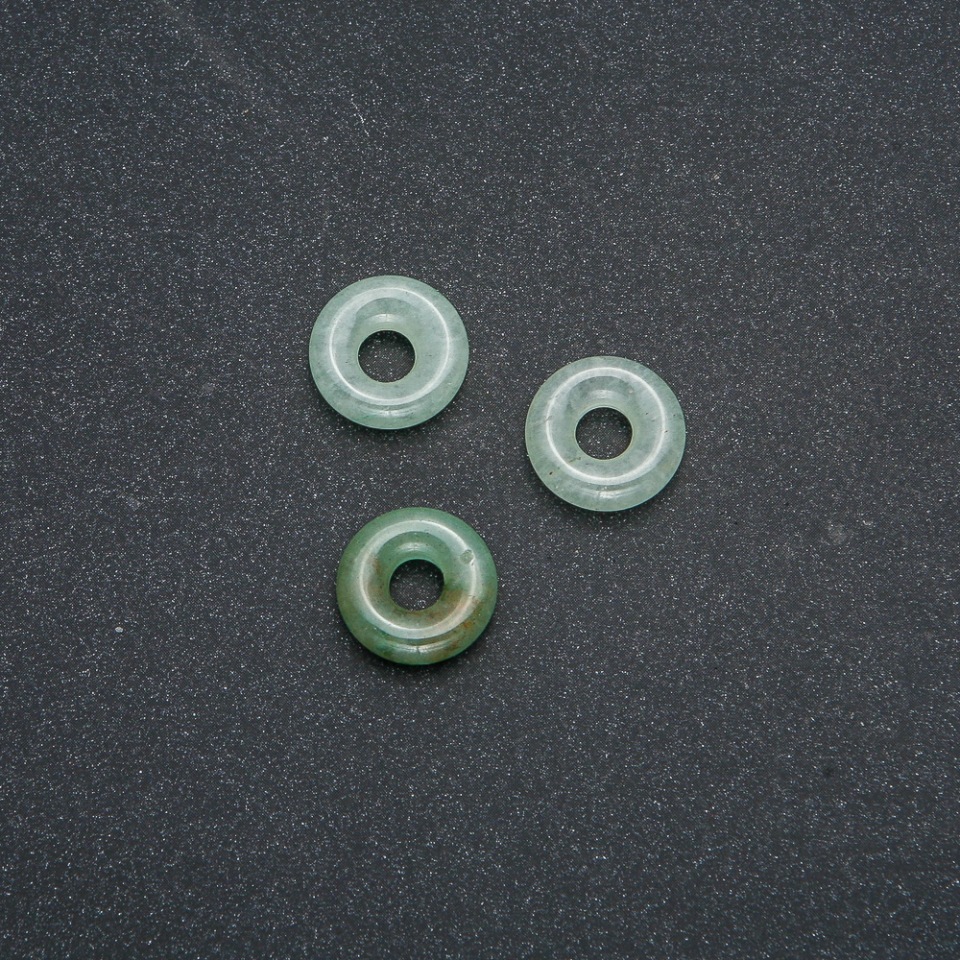 Pandora Bead of Natural Nephrite 15x4mm, hole diameter 5mm+