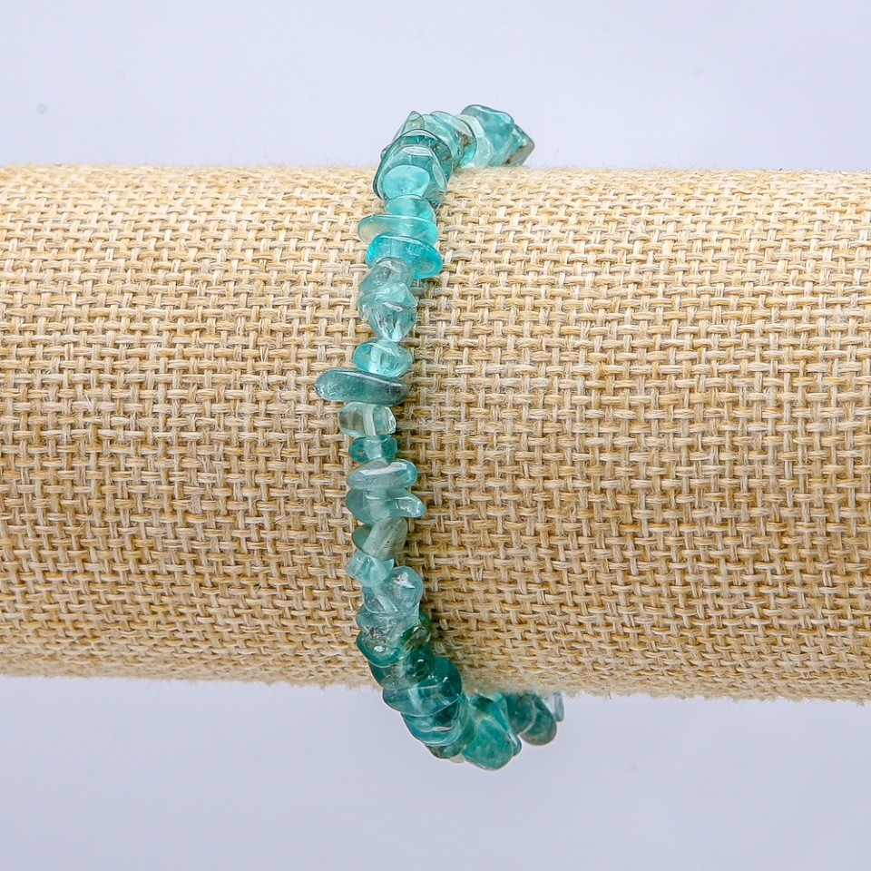 Браслет на гумці Кришталь тонований крихта, діаметр 7х3мм+