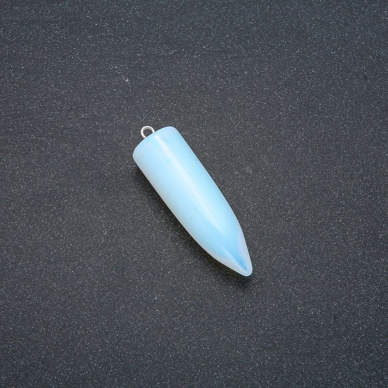 Opalite Pendulum Pendant with Opalite Ball 'Moonstone' (Synthetic) 13x40x45 mm