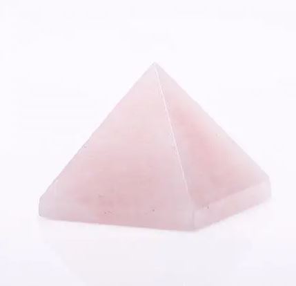 Pyramid souvenir natural stone Rose quartz, length 20mm+-, width 30mm+-