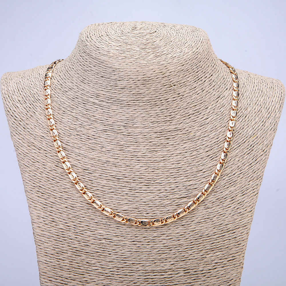 Xuping Chain, 18K Gold Plating, 4.5 mm Thick, 48 cm Length