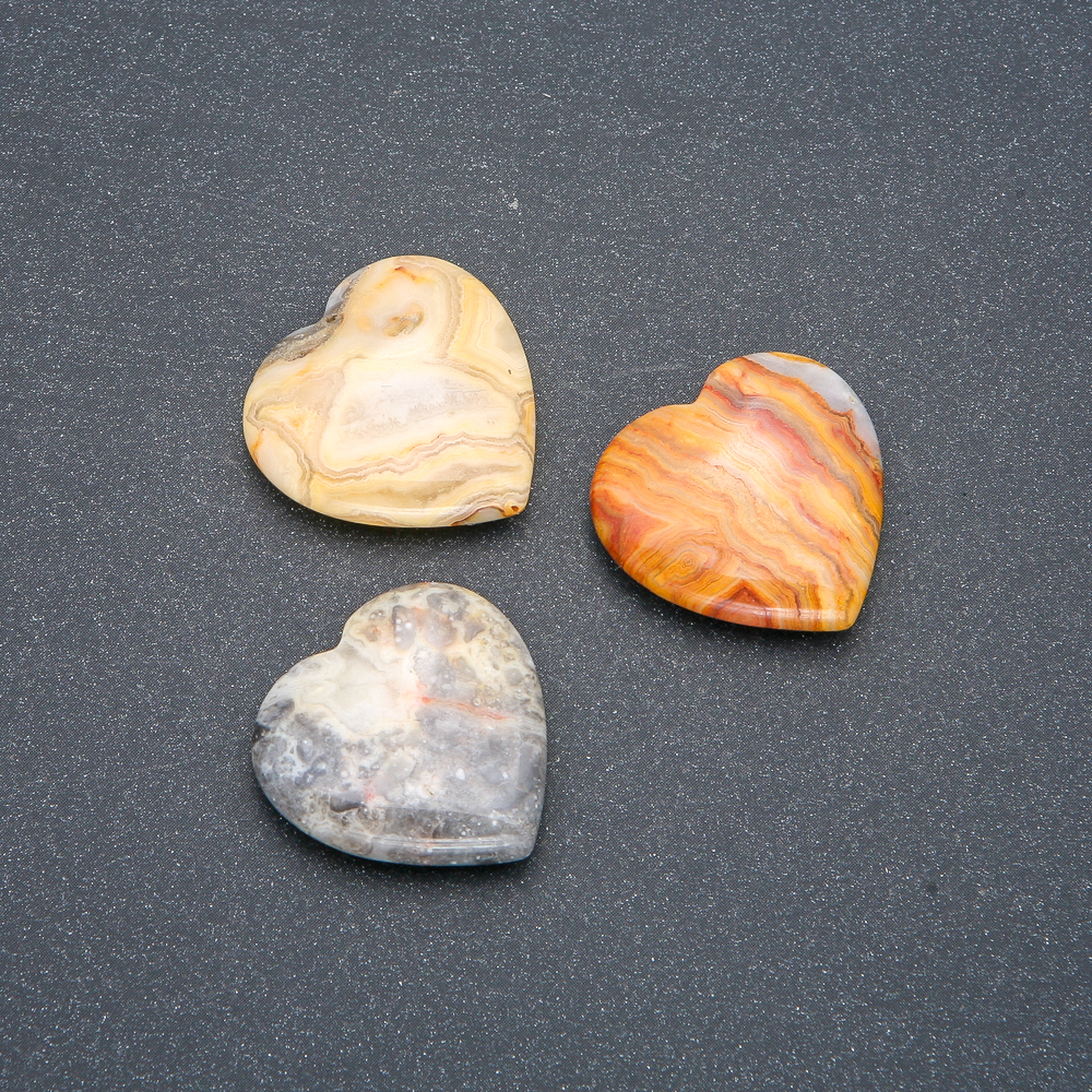 Souvenir Stone — Heart of Natural Imperial Jasper, 25×25×7 mm+