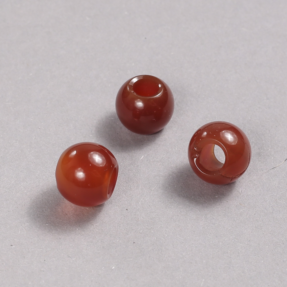 Pandora bead with natural carnelian 12x10mm, hole diameter 5mm +