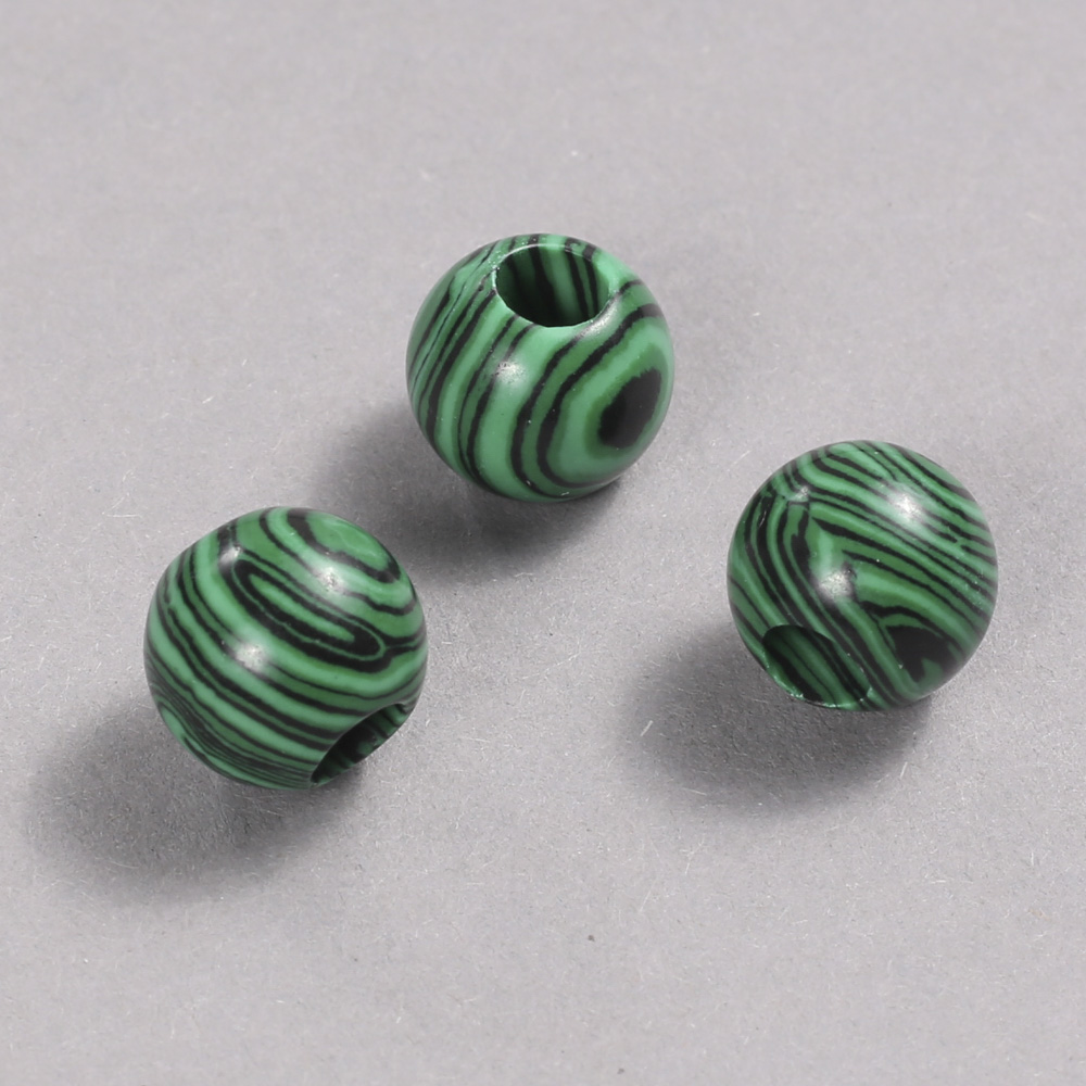 Pandora Bead Malachite 16x14 mm + -, hole diameter 5.5 mm +