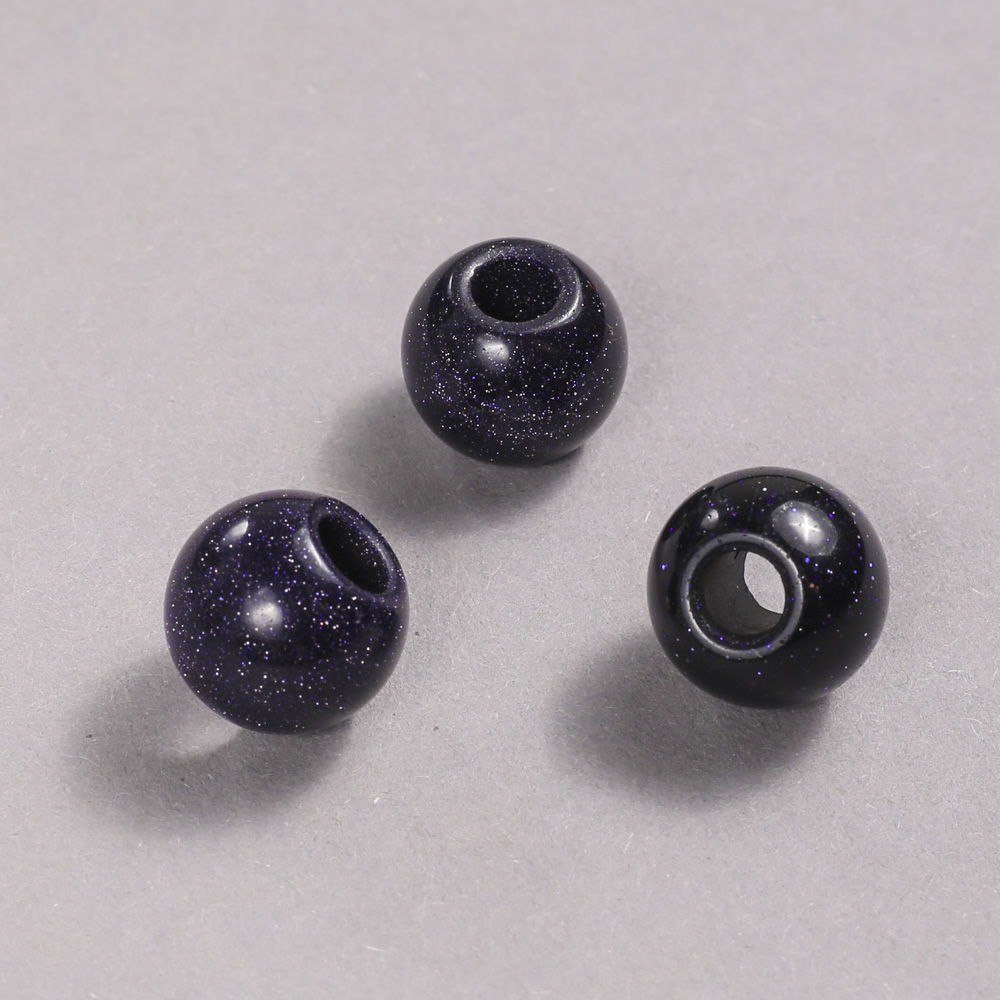 Pandora Aventurine Bead Blue Sand Cairo Night 16x14mm + -, hole diameter 5.5mm +