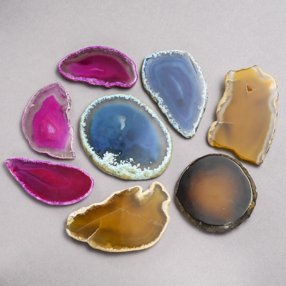Untreated Agate Souvenir Slice - Assorted Sizes, Hole-Free