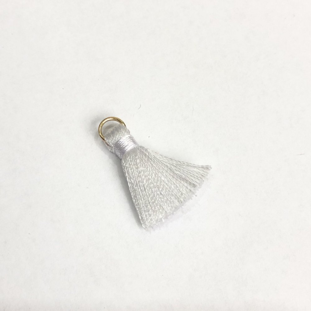 Craft Blank: Mini 'Silk' Brush with Ring, length 2 cm, diameter 5 mm