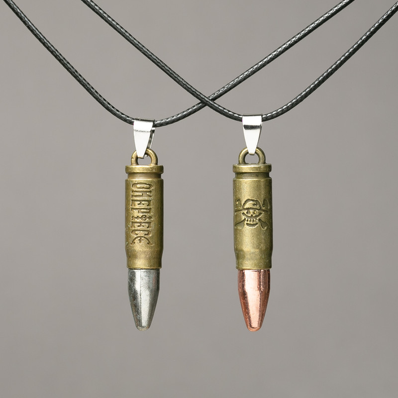 Pair of pendants 'Balls on a cord' 45x9mm + -, length 45-50 cm