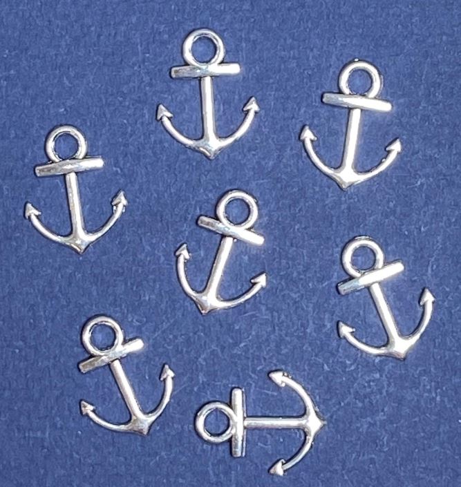 Anchor Pendant Findings, 2 cm, 20 g, +/- 28 pcs