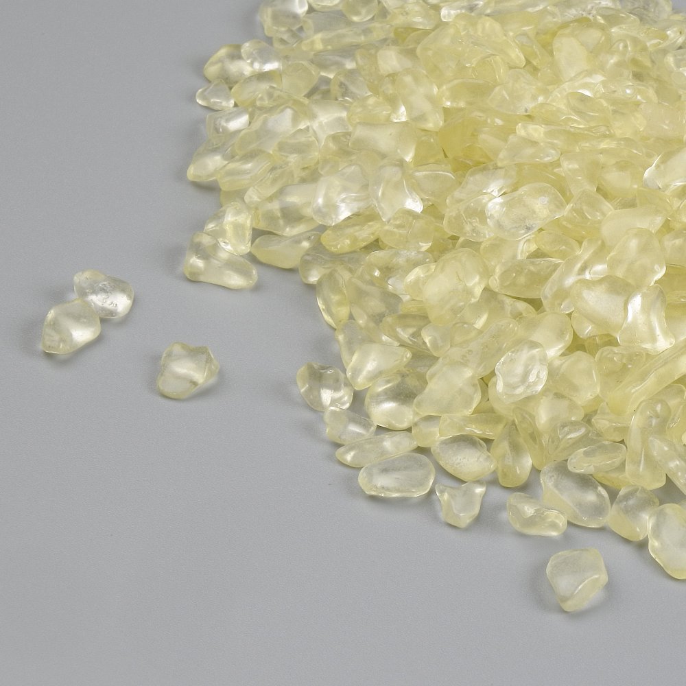 Undrilled Citrine Stone Chip - Jewelry Findings, diameter 6–14×6×3–5 mm ± (Price per 100 g)