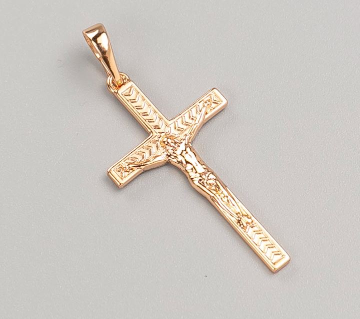 Xuping Cross Pendant 18K Gold Plating, diameter 32×17 mm+