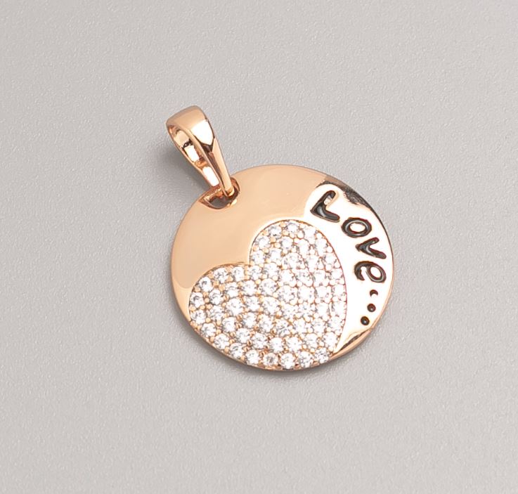 Xuping Pendant with 18K Gold Plating, 17.5 mm diameter +