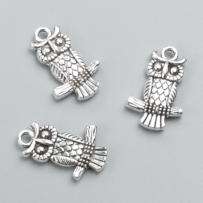 Owl Pendant Findings 20x13 mm packaging 14 pcs +/-