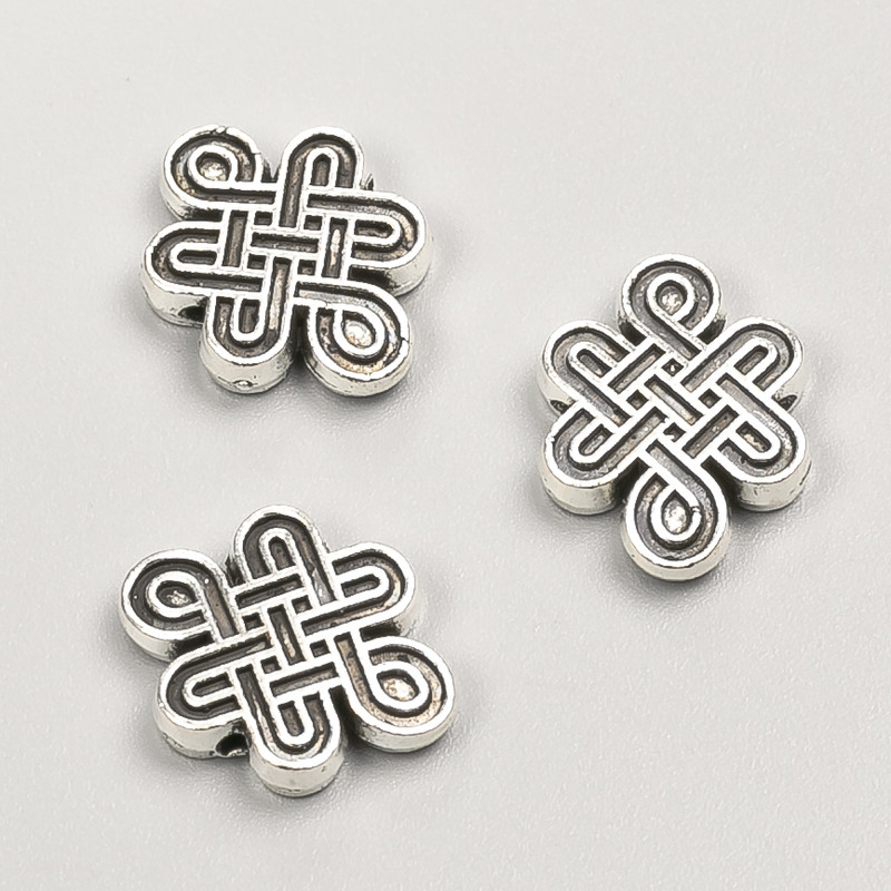 Bead insert findings, diameter 17×13×3 mm, pack 20 g, 11 pcs ±, metal color 'silver'