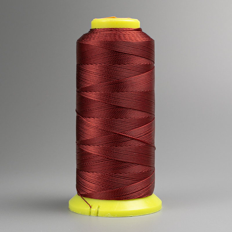 Brown nylon thread spool, 0.6 mm diameter for crafts, 300 m