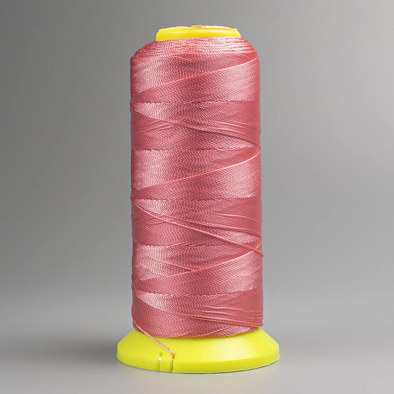 Peach Bobbin Thread, 0.9 mm Nylon, for Crafts, 300 m