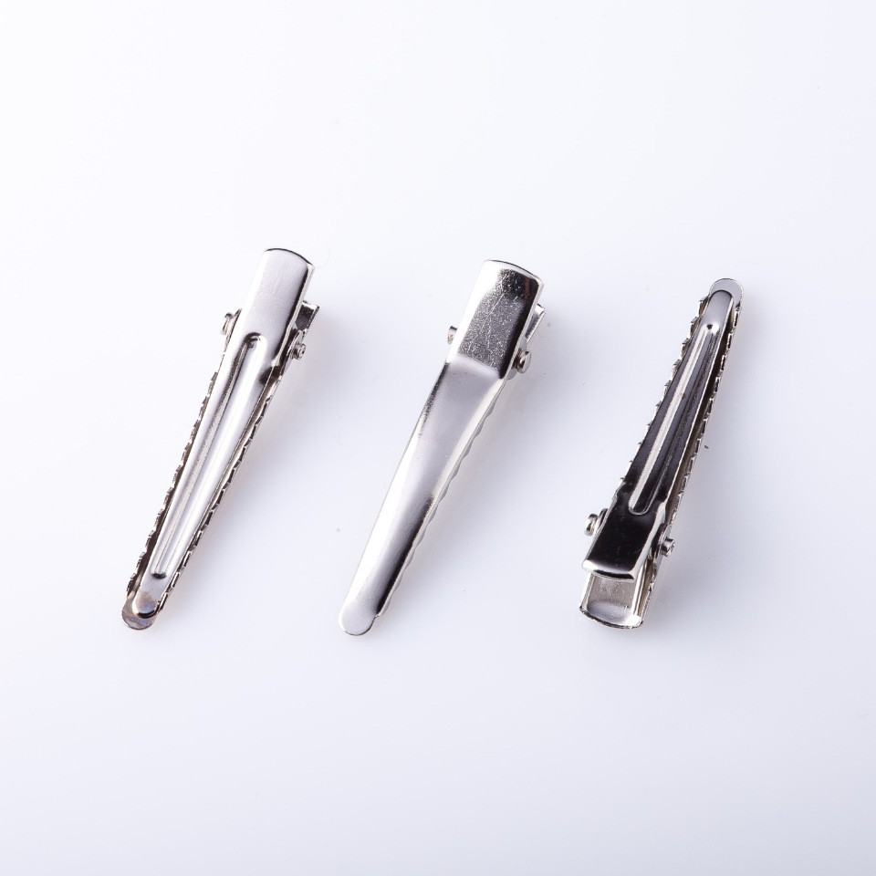 Price per pack / 10 pcs. Hairpin base 'Crocodile' with sharp tip 4.5 cm