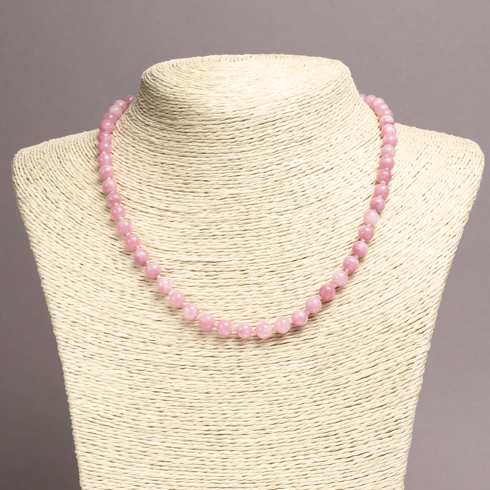 Tourmaline Necklace (Synthetic) Smooth Beads, 6mm Diameter, 45 cm Length