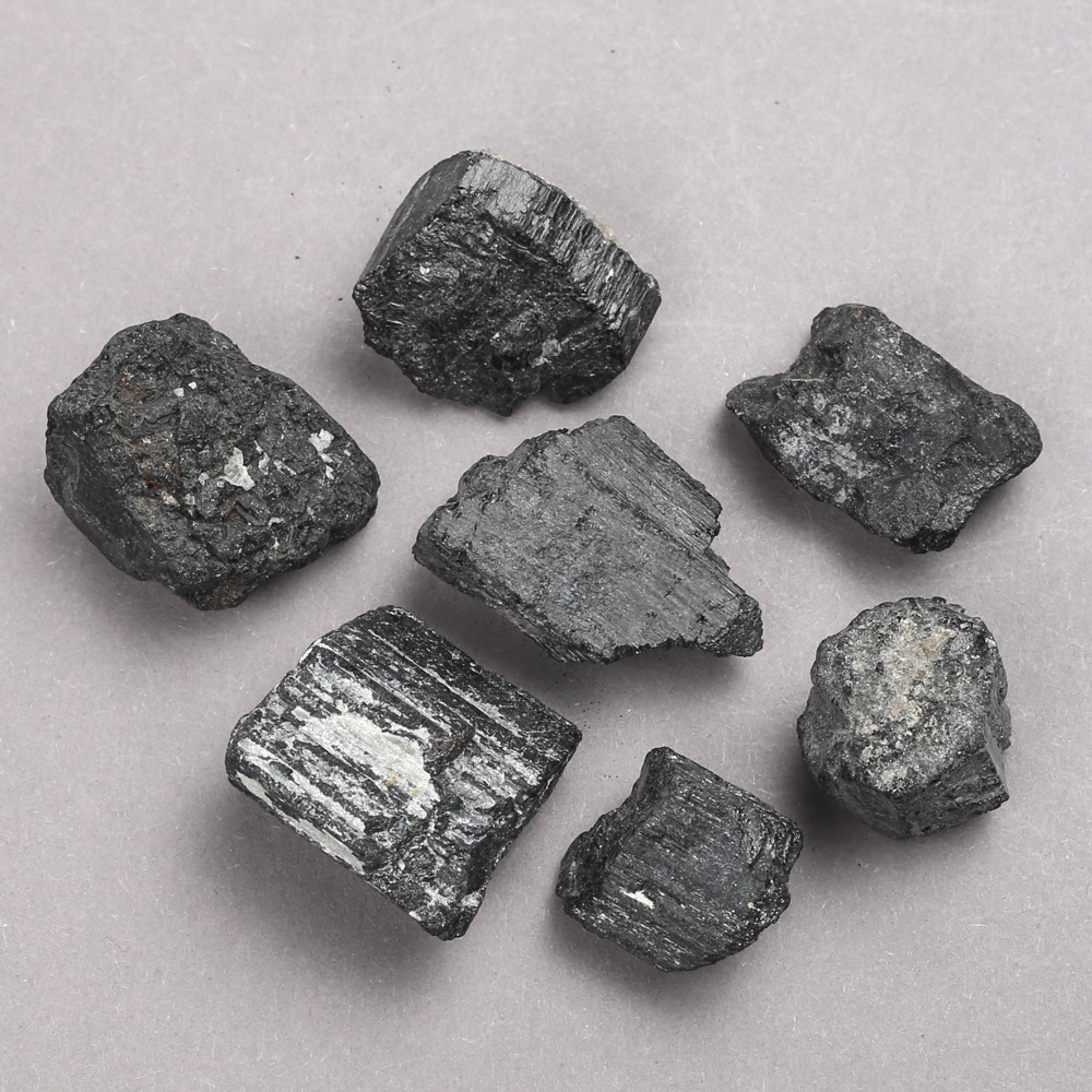 Unpolished Tourmaline Sherl Souvenir Stone (price per 100 g) (per 100 g)